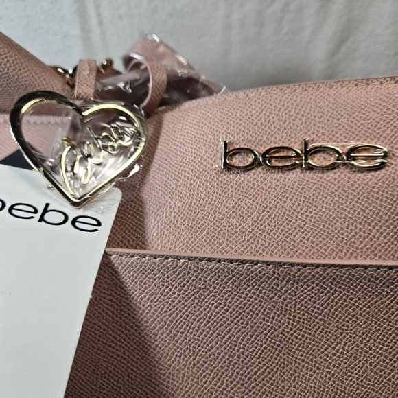 bebe Pink Tote with Monogram Clutch - Picture 9 of 12